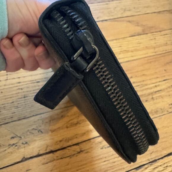 Prada Black Leather Continental Wallet with Box SHW - Picture 6 of 11